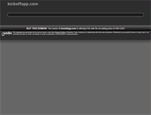 Tablet Screenshot of kickoffapp.com